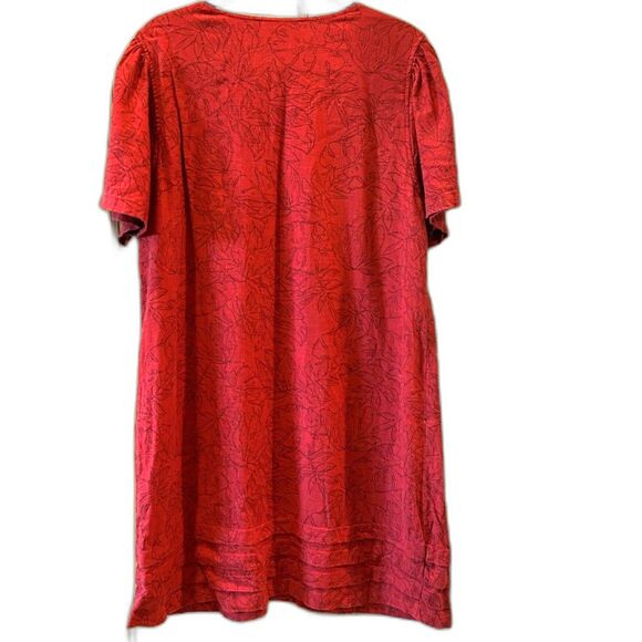 Nicole Miller Linen Blend V-Neck Shirt Dress - Size XXL - Picture 3 of 7